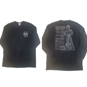 Vintage George Straight 90s‎ Y2K Country Singer Graphic Tee Womems Size Large